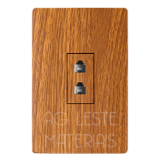 Conjunto Jack Duplo RJ11 Telefone 4x2 - Novara Especiais Cumaru